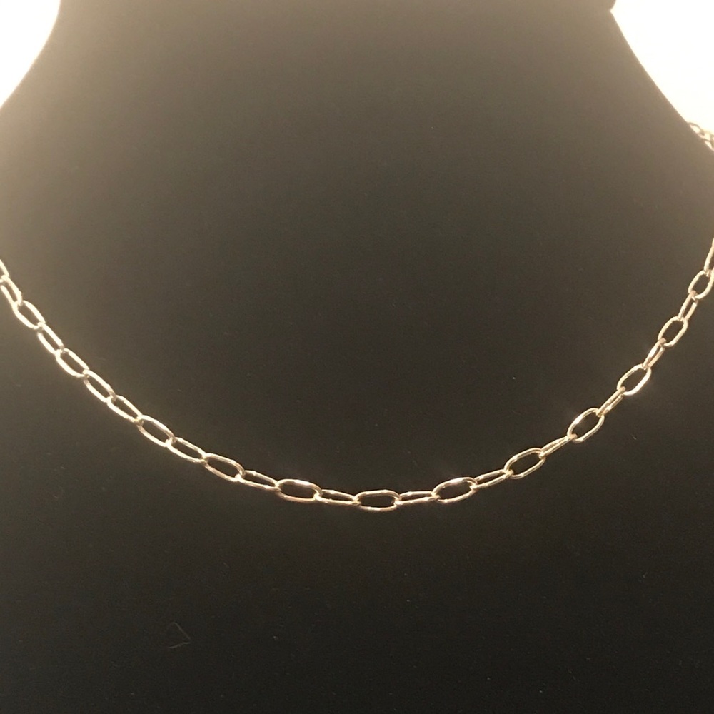 Machete Petite Oval Link 16-Inch Layering Necklace in 14K Gold Vermeil - Picture 2 of 11